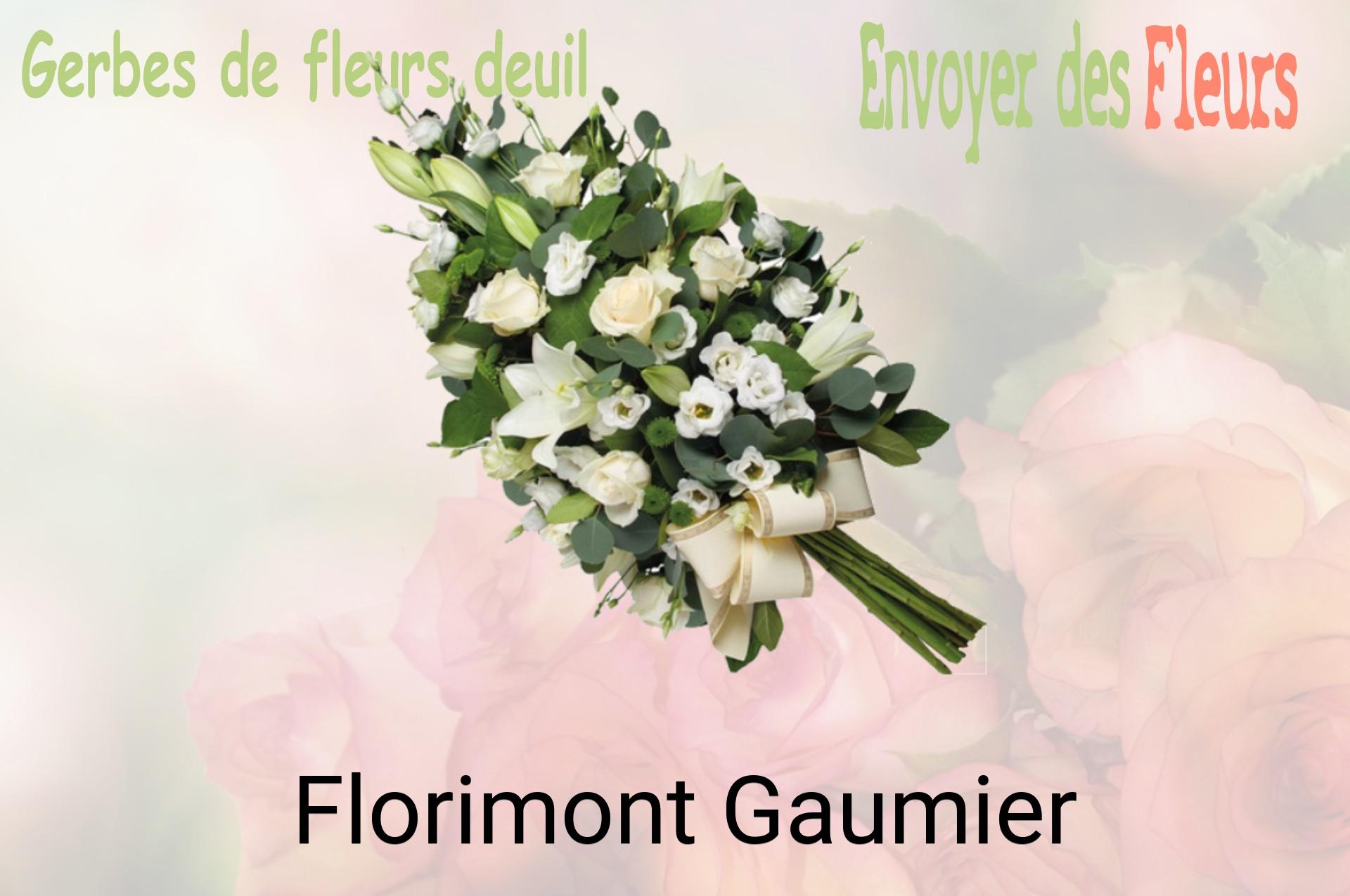 Gerbe de fleurs de deuil livrée à Florimont-Gaumier